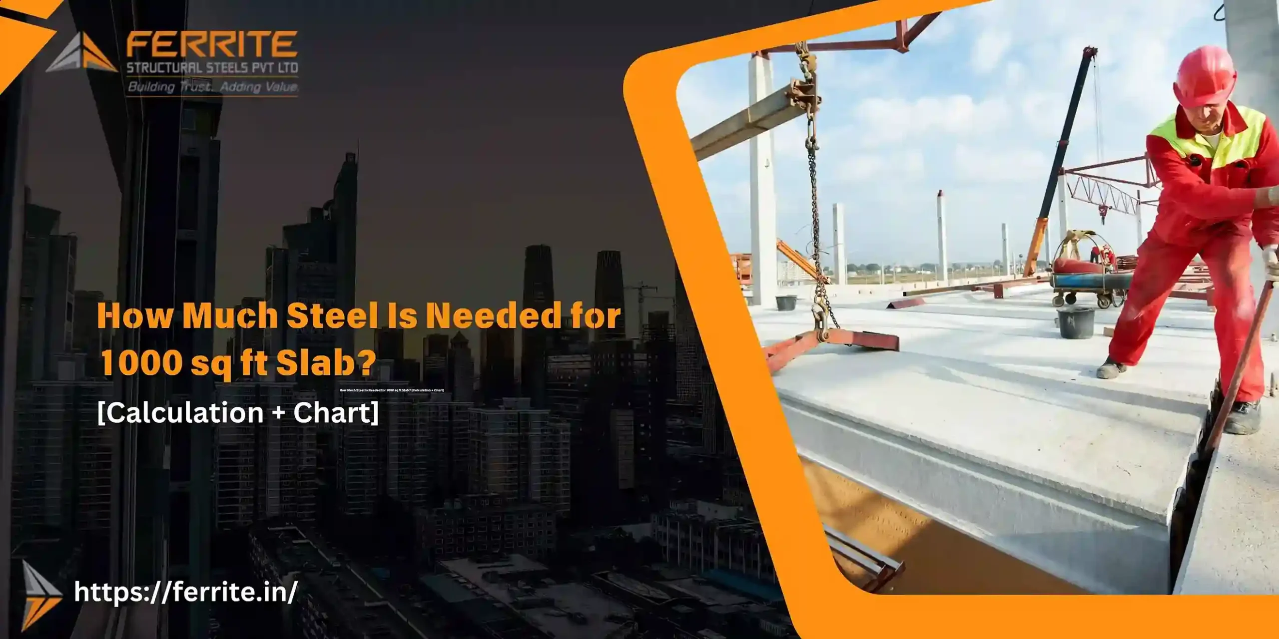 Steel Required for 1000 sq ft Slab